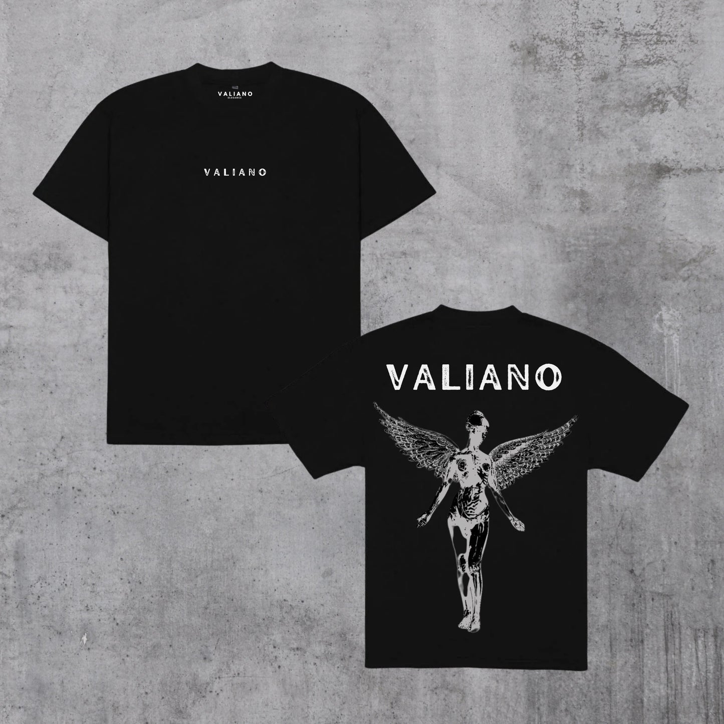 Playera Semi Oversize Negro Goddess