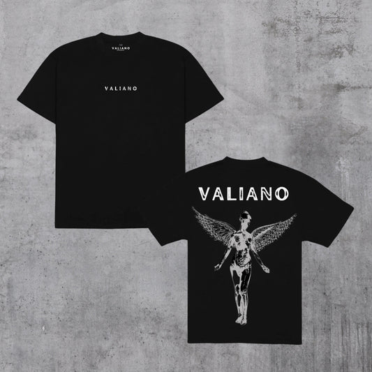 Playera Semi Oversize Negro Goddess